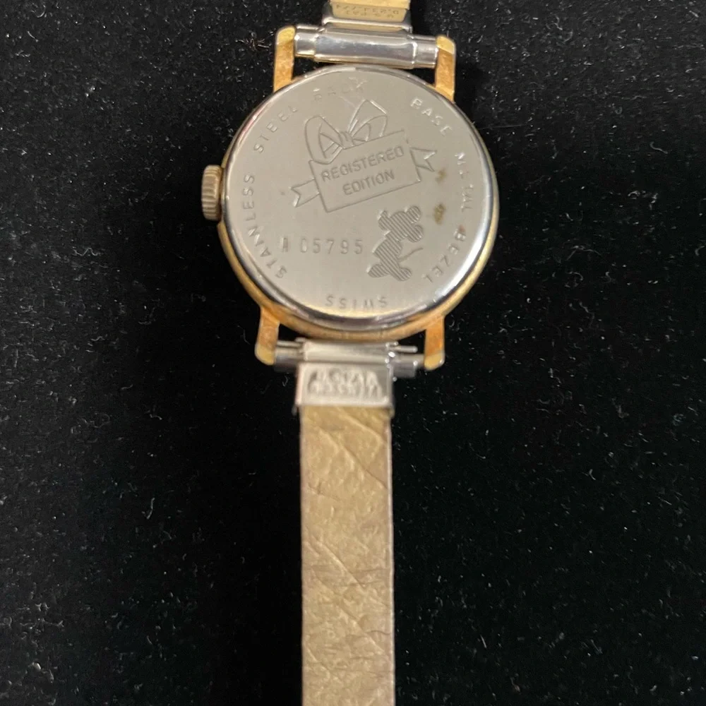 Vintage Disney‎ Mickey Mouse commemorative Swiss made watch 1970s